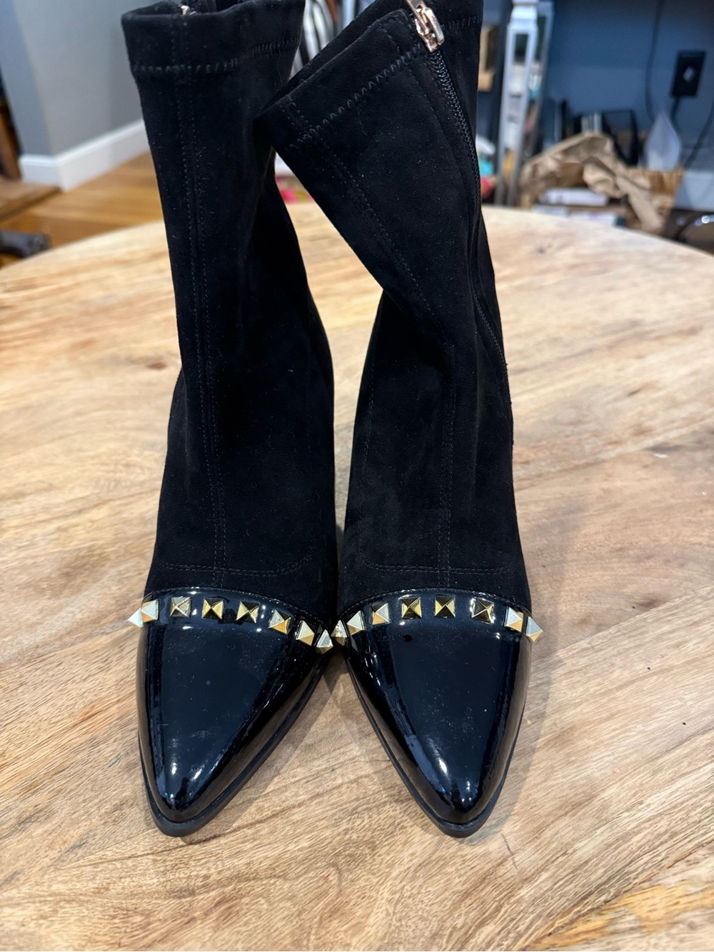 Azura Pointed-Toe Studded Ankle Booties - Women